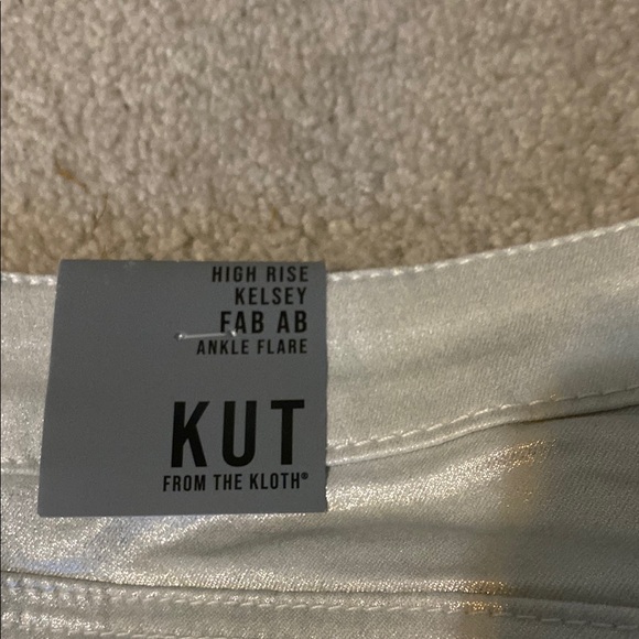 Kut from the Kloth Shimmering Silver Pants - Picture 5 of 8